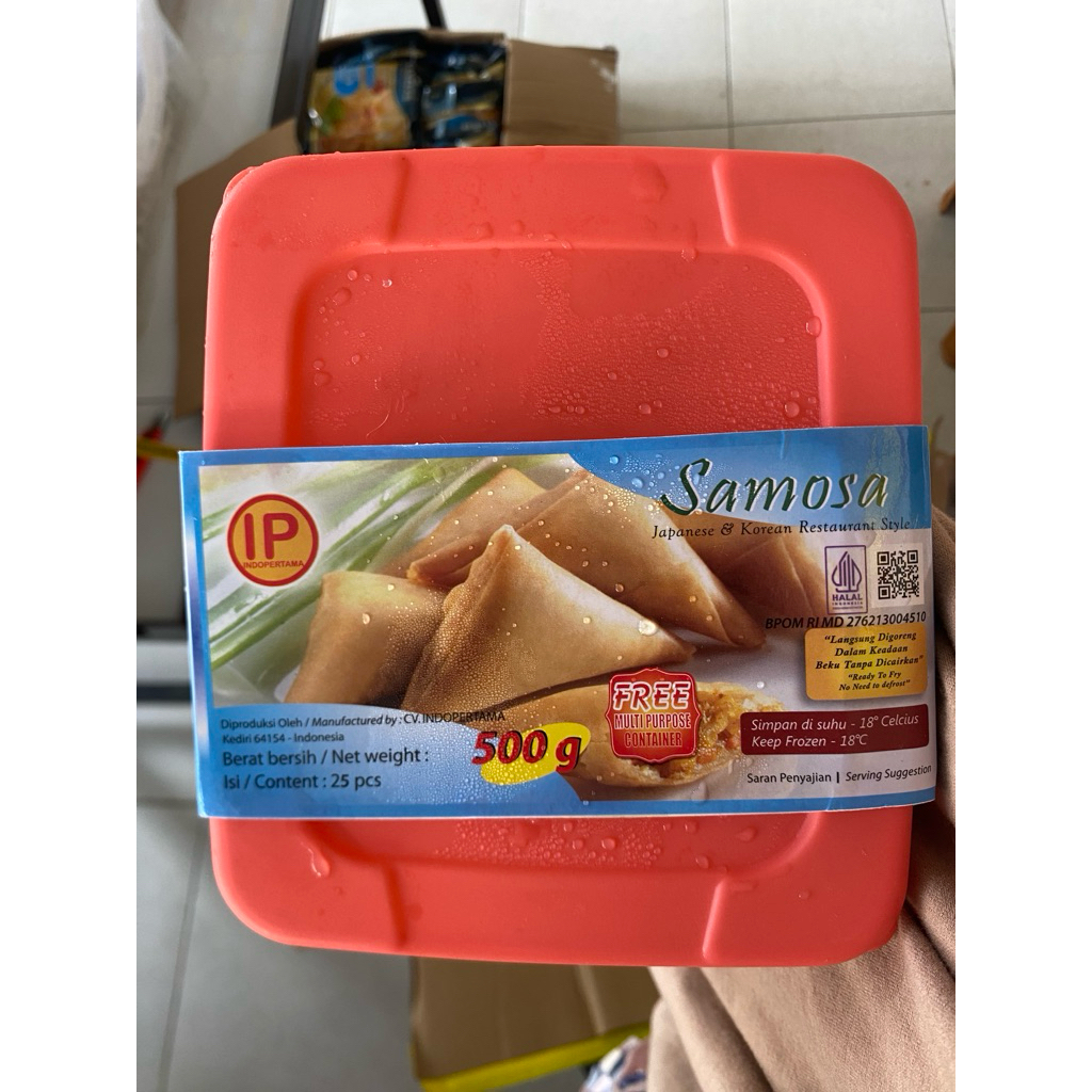 

IP Samosa siap goreng