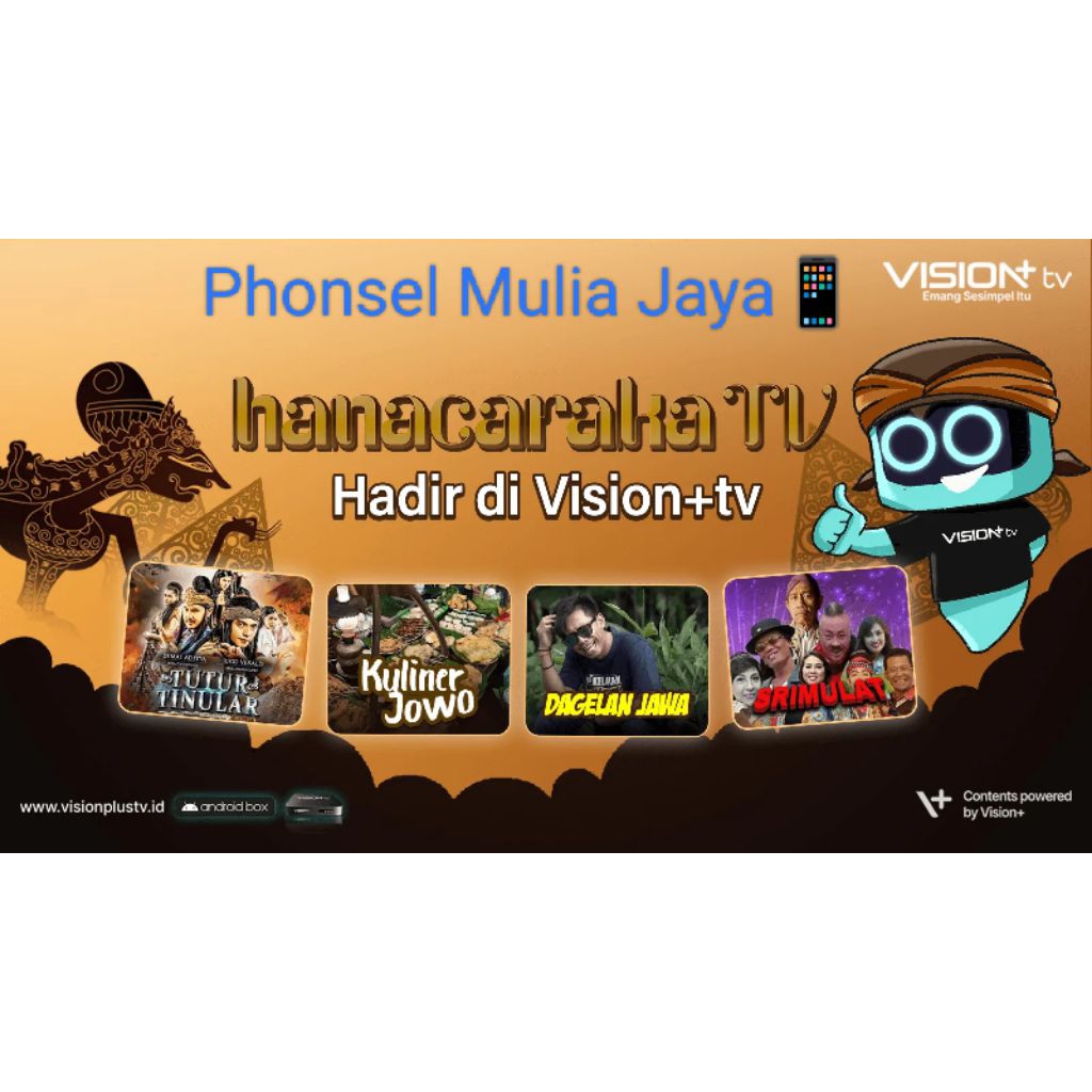 Hanacaraka TV Paket K-Vision 1bln/6bln/12bln