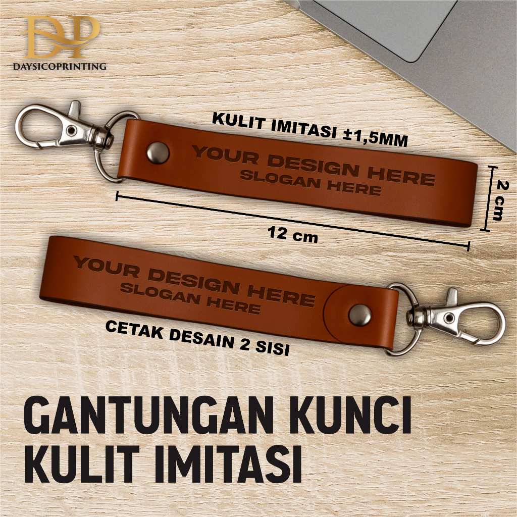 GANTUNGAN KUNCI KULIT CUSTOM NAMA - GANTUNGAN MOTOR MEWAH