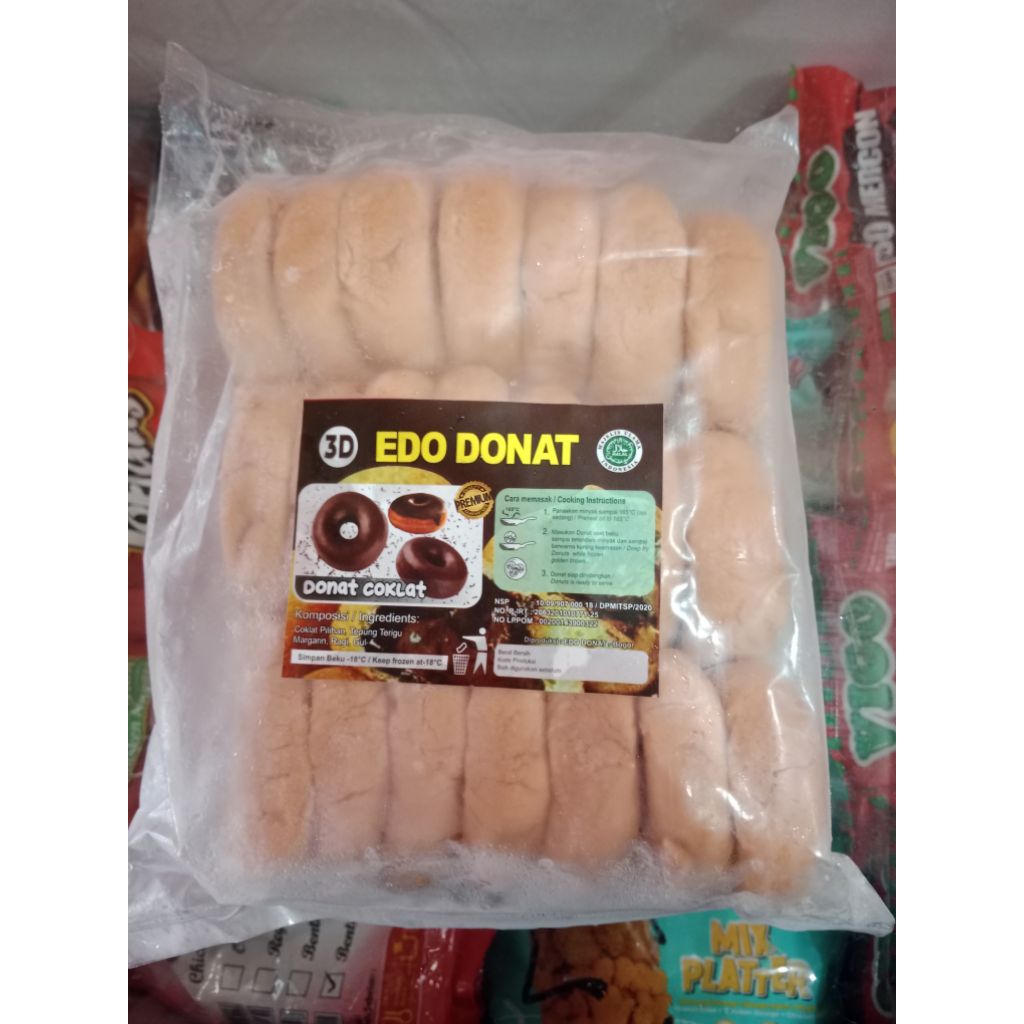 

donat edo rasa coklat