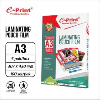 

E-print Laminating Pouch A3 ECO