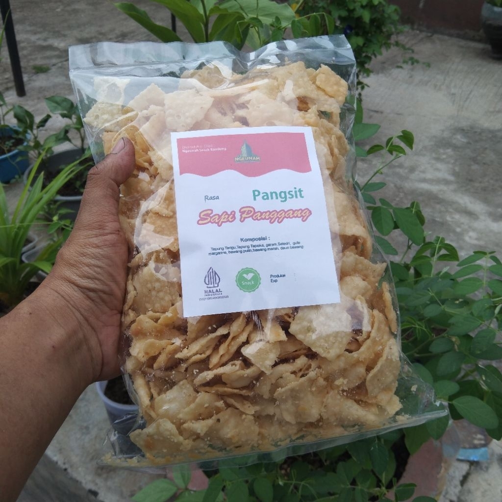 

Kripik Pangsit bawang 1Kg – ( Rasa Sapi Panggang ) Renyah Gurih Murah Enak
