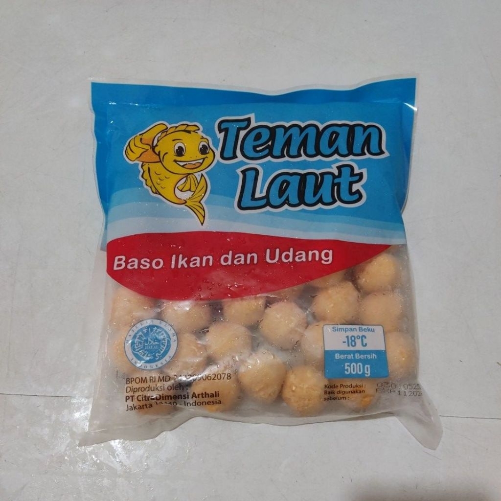 

Teman Laut Bakso Ikan dan Udang 500gr