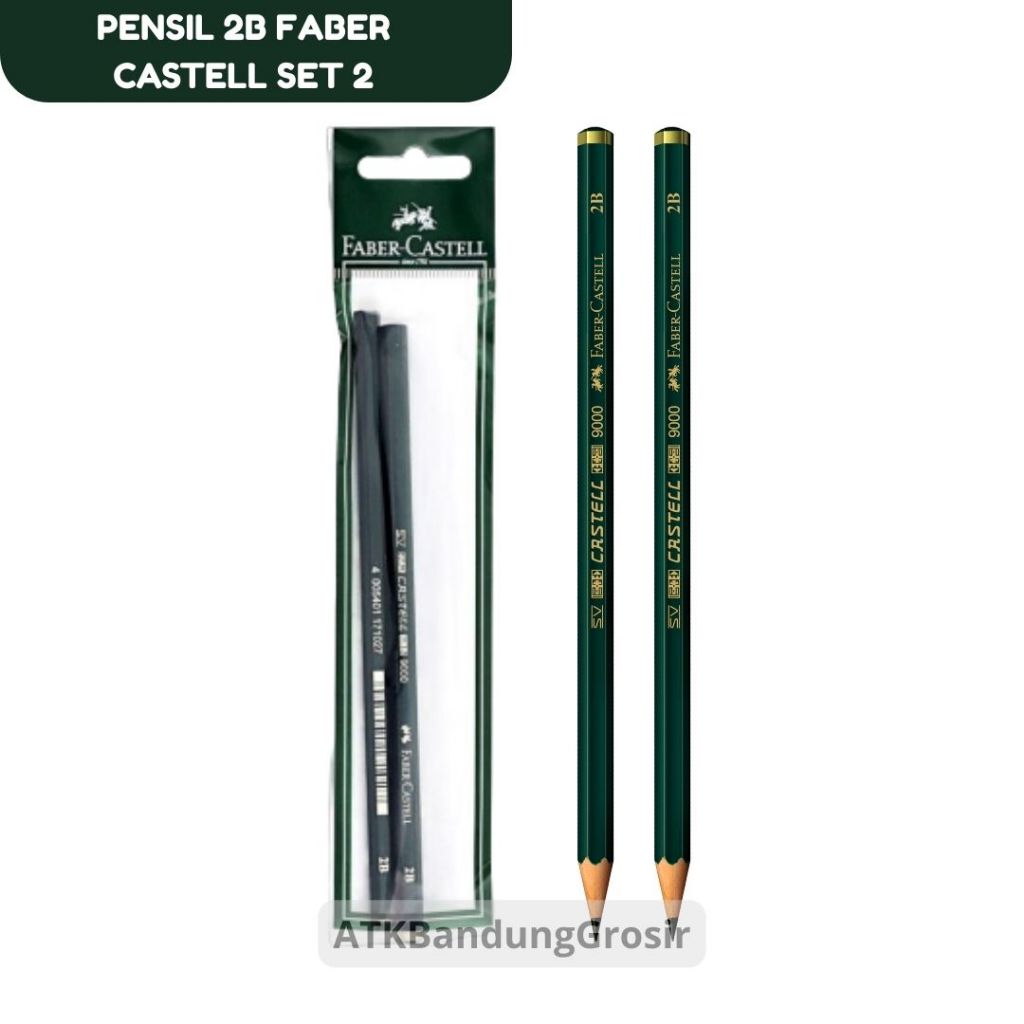 

Faber Castell pensil 9000 2B set 2 Pensil Ujian Sketsa UN Murah - SET