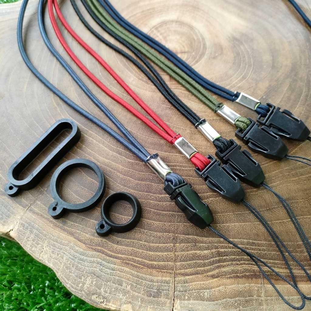 Lanyard Elastis Warna Gantungan Tali Hp Simpel