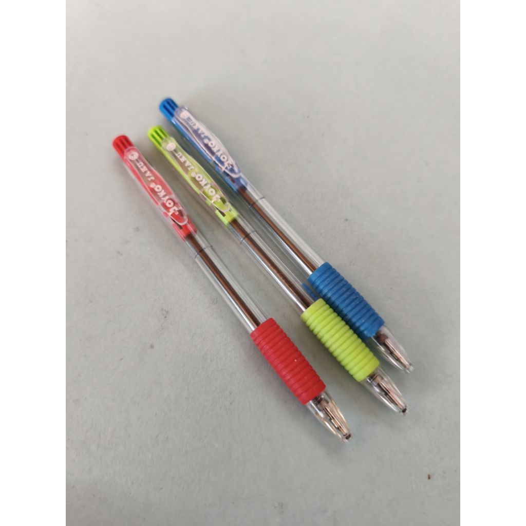 

(3 Pcs) Pulpen Cetek Pen Pencet Pen Klik Merk Joyko Jaku BP- 255