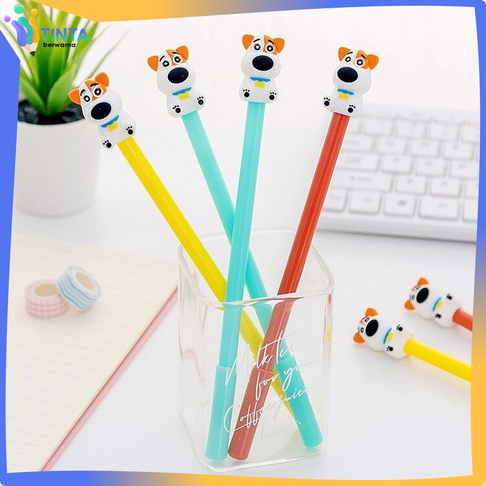 

Pena Cair Doggie Perlengkapan Alat Tulis Sekolah Kantor Ballpoint Korean Style / Pulpen Gel Karakter Puppy Lucu 0.5mm Motif Polos Tinta Berwarna A47
