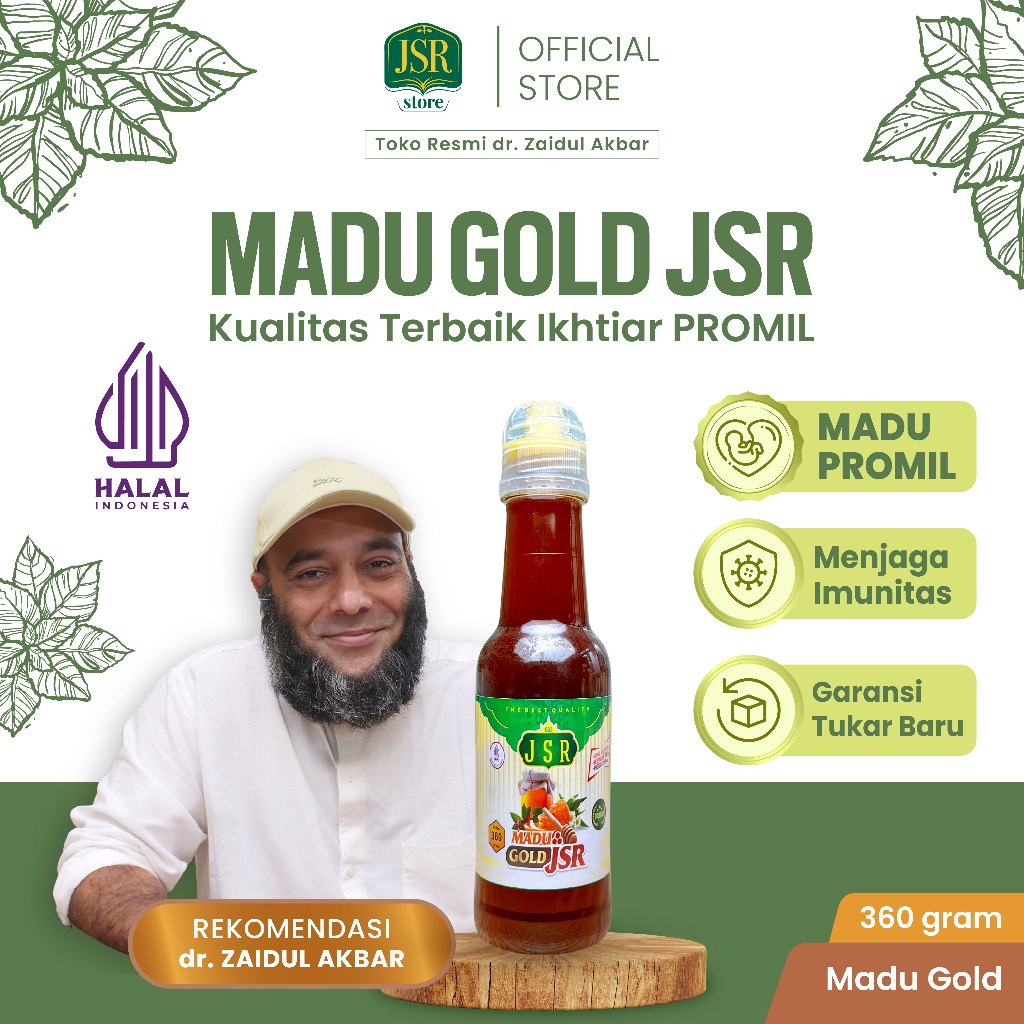 

MADU GOLD JSR dr Zaidul Akbar Madu Promil, Mengatasi permasalahan hormonal - 360gram