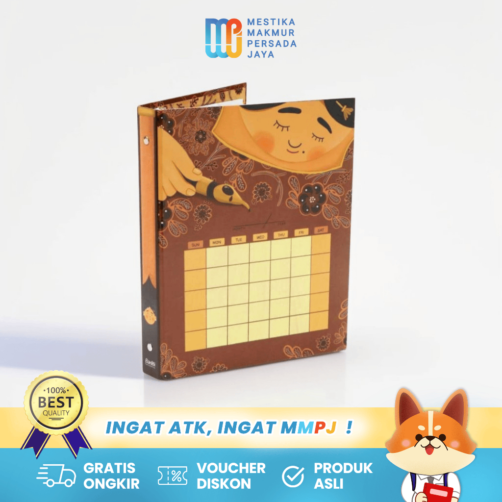 

Bantex Binder A5 / B5 Buku Catatan Kuliah - Motif Batik
