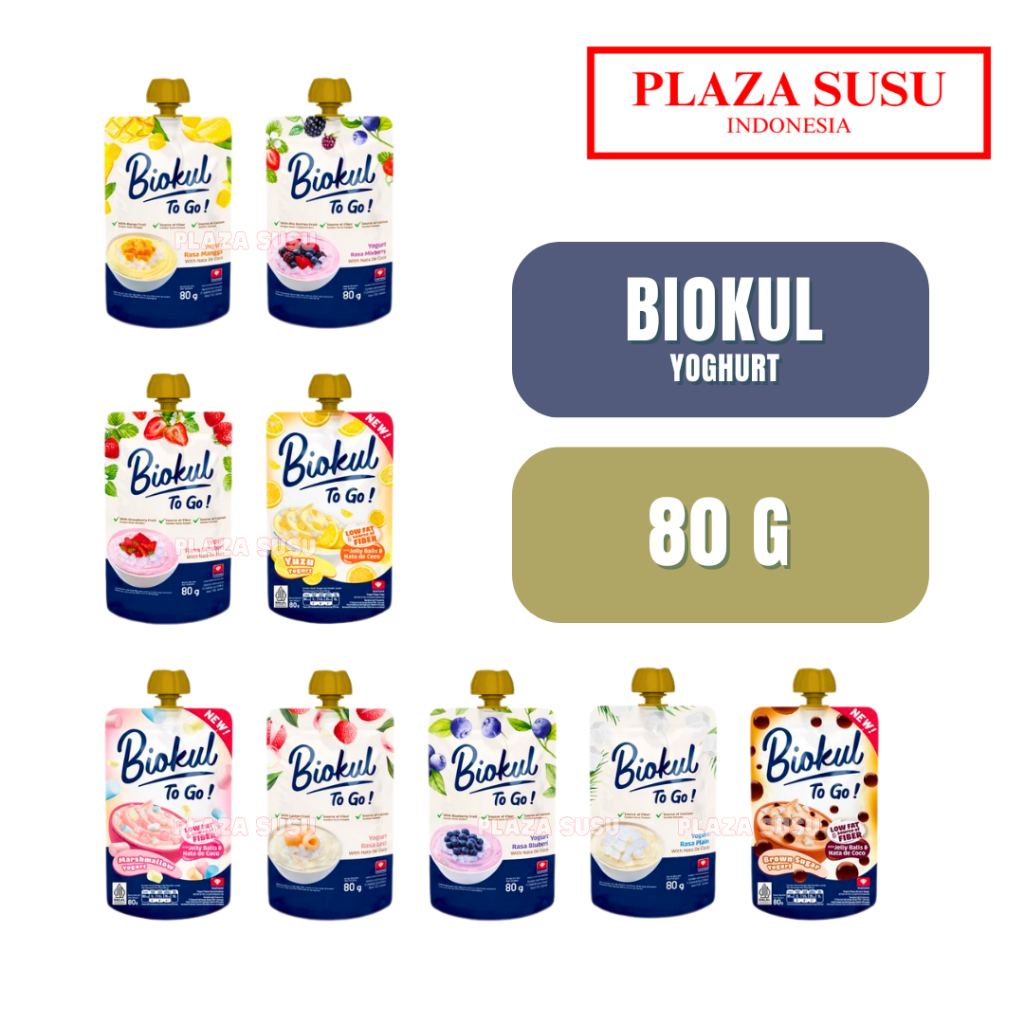 

YOGURT BIOKUL 80 G TO GO YOGURT MINUMAN MANIS BIOKUL MANGO MIXBERRY