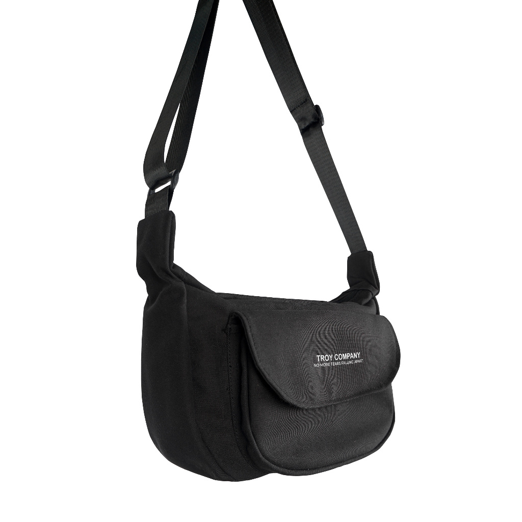 Troy Company Sling Bag Black No Tears - Tas Selepang Slingbag Hitam SB 3258