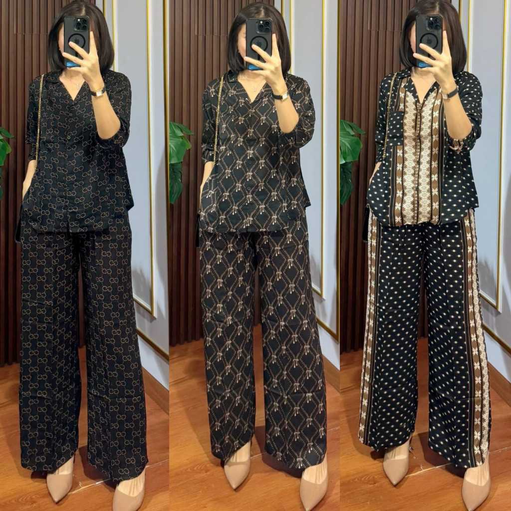 PAKAIAN WANITA ONE SET HIJAB PAKAIAN SETELAN SET WANITA HOME WARE BAJU BUSUI SETCEL PIYAMA