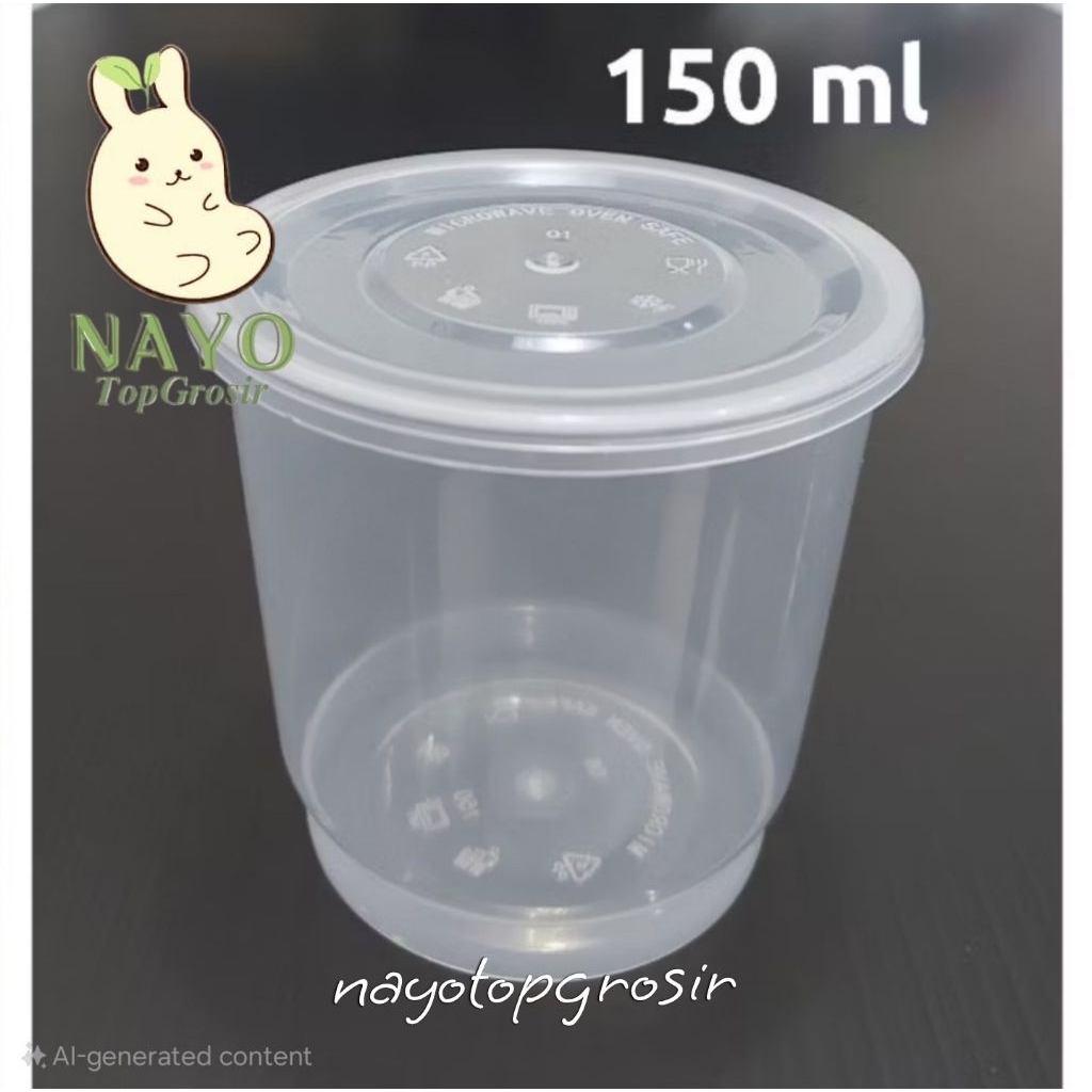 Cup 150ml (isi 25 pcs) - Cup selai - Cup puding