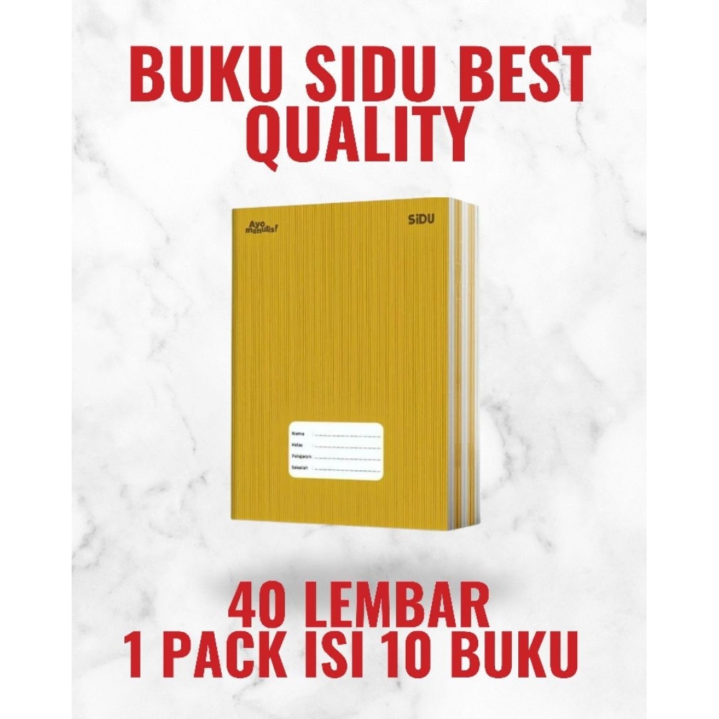 

buku tulis sidu Kraft isi40 1pack terbaru | buku sidu | terlengkap
