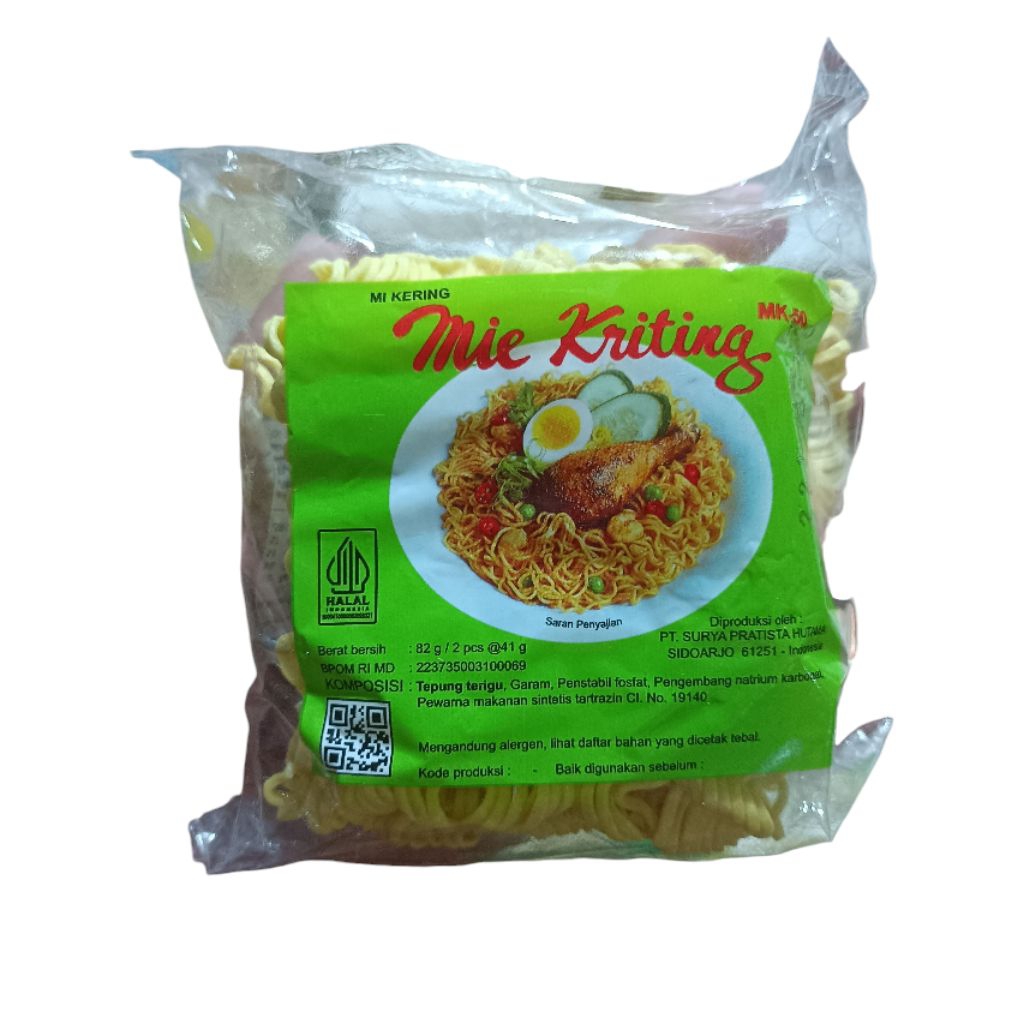 

Mie Kriting Mi Keriting 82gr Isi 2 keping Mie Untuk Bakso Mie Goreng