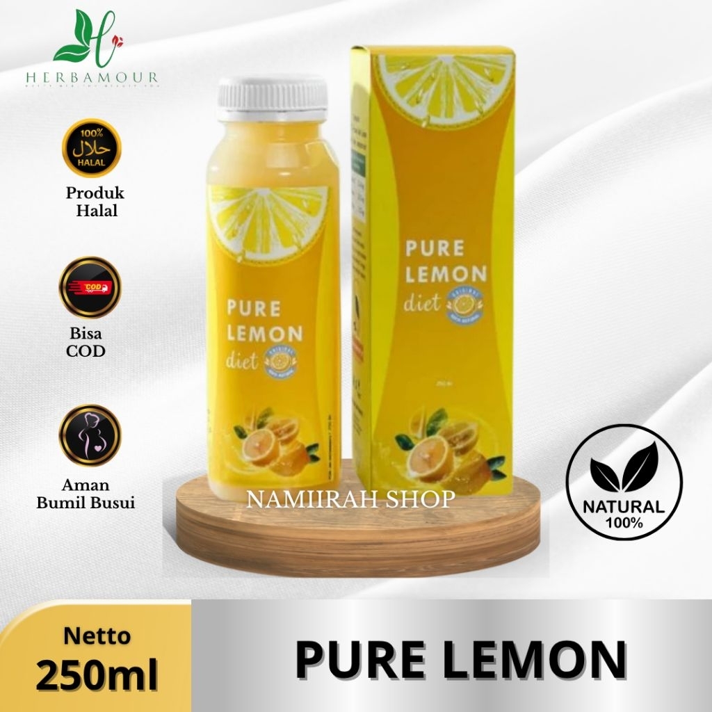 

HERBAMOUR SHOP - PURE LEMON DIET MURNI 100% - HERBALOV- MENGONTROL BERAT BADAN