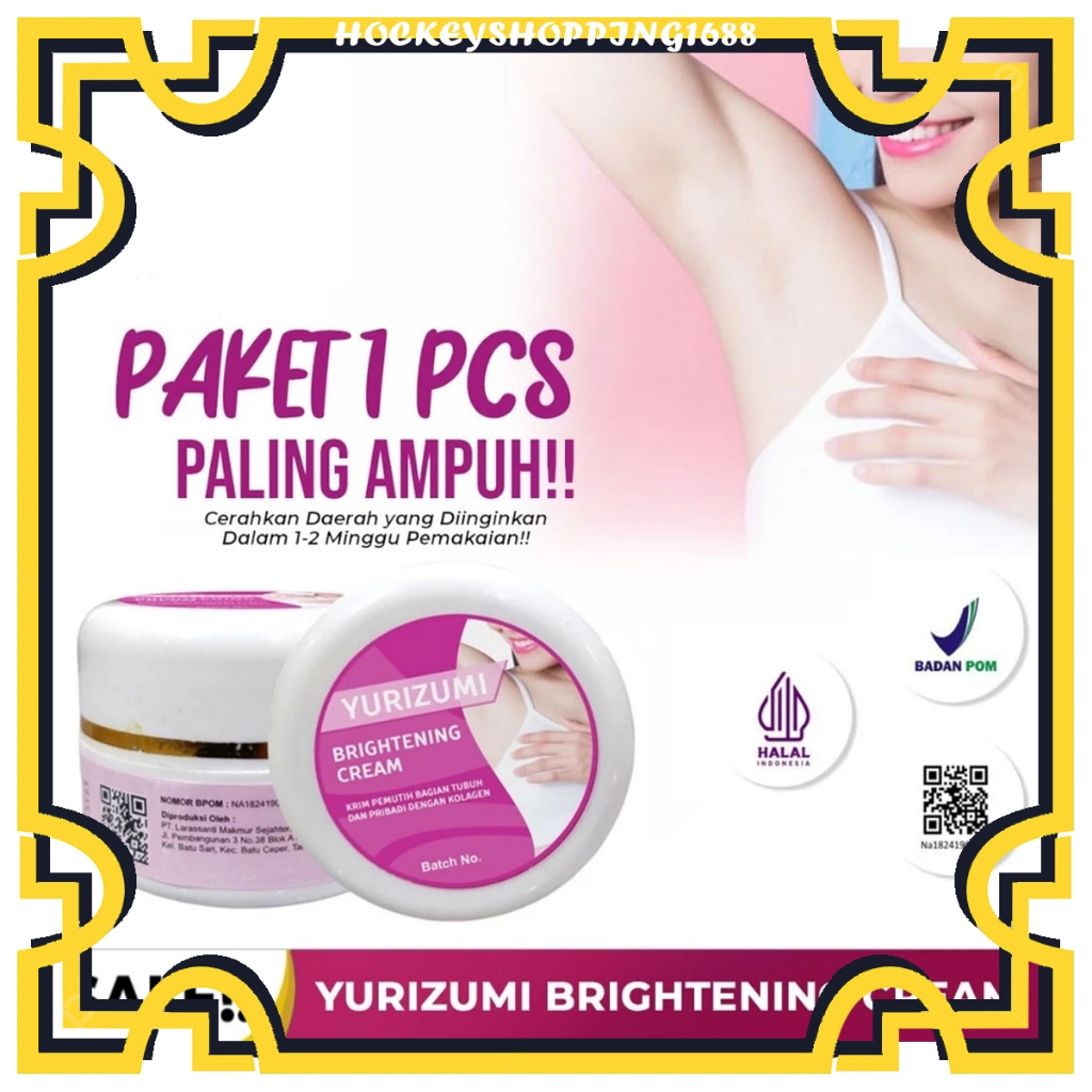 HS YURIZUMI BABY WHITENING CREAM PEMUTIH KETIAK SELANGKANGAN CREAM ORI