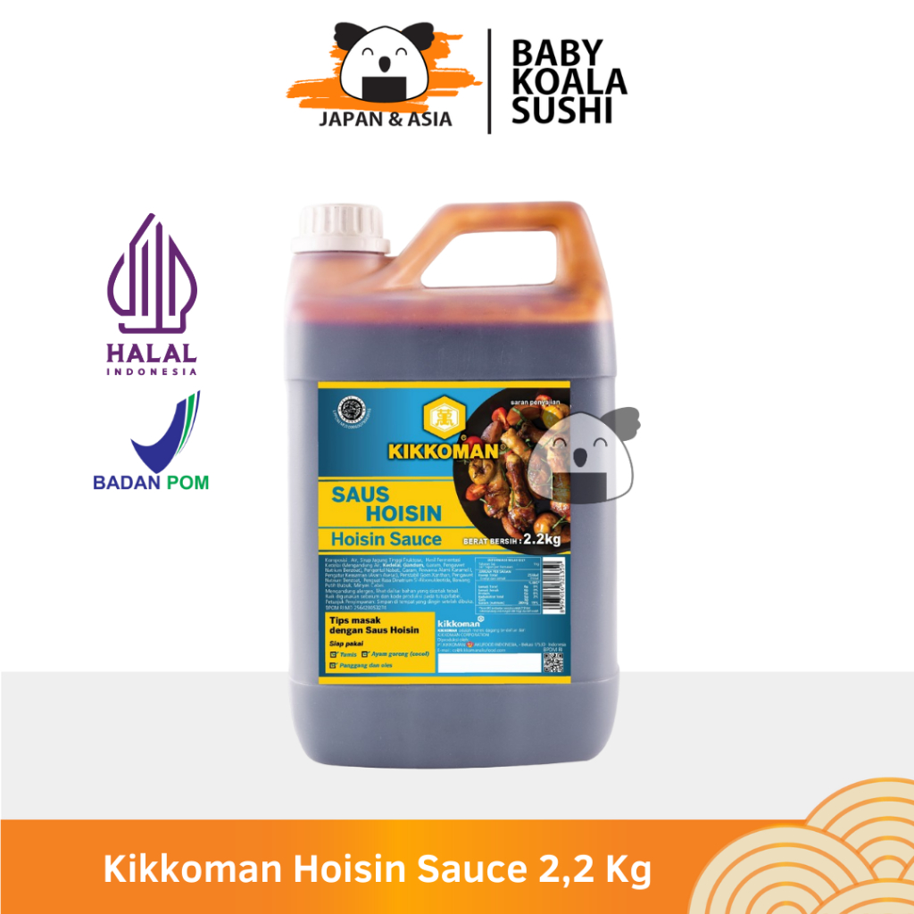 

KIKKOMAN Hoisin Sauce 2,2 Kg Halal | Saus Ala Vietnam | Saos Nam Nam