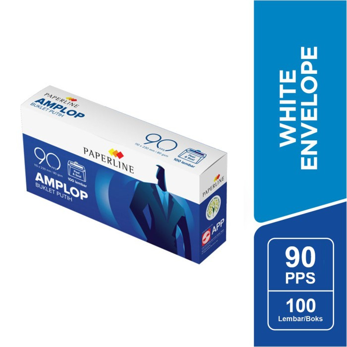

Amplop Putih Polos PAPERLINE 90 isi 100 (110 x 220 mm) 80 Gram Gsm