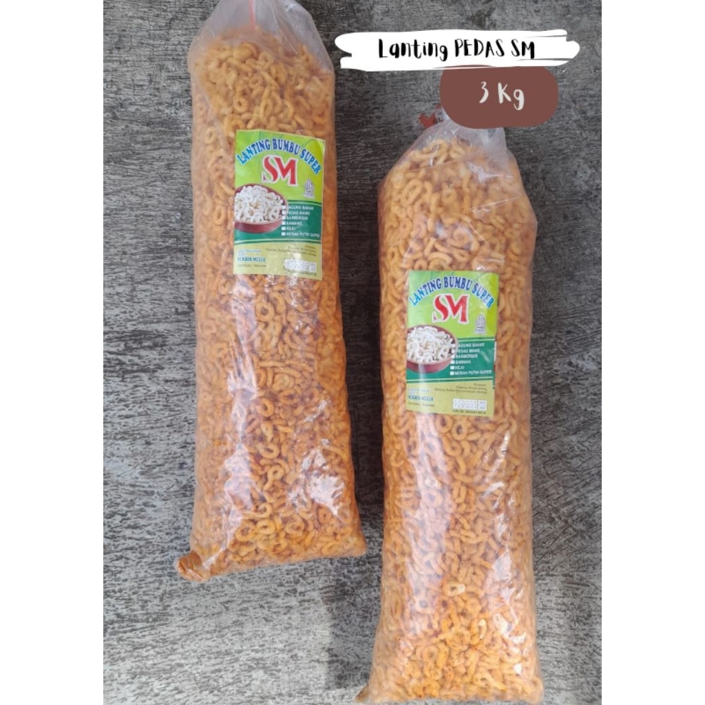 

Lanting Bumbu Original & Pedas 3 Kg / Snack Lanting Bumbu, enak gurih lezat