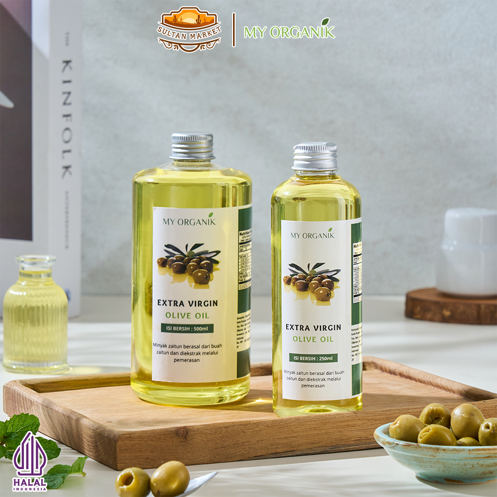 

My Organik Minyak Zaitun Extra Virgin Olive Oil Organic Premium Murni Asli 100% EVOO Ekstra Virgin Organik 250ml 500ml