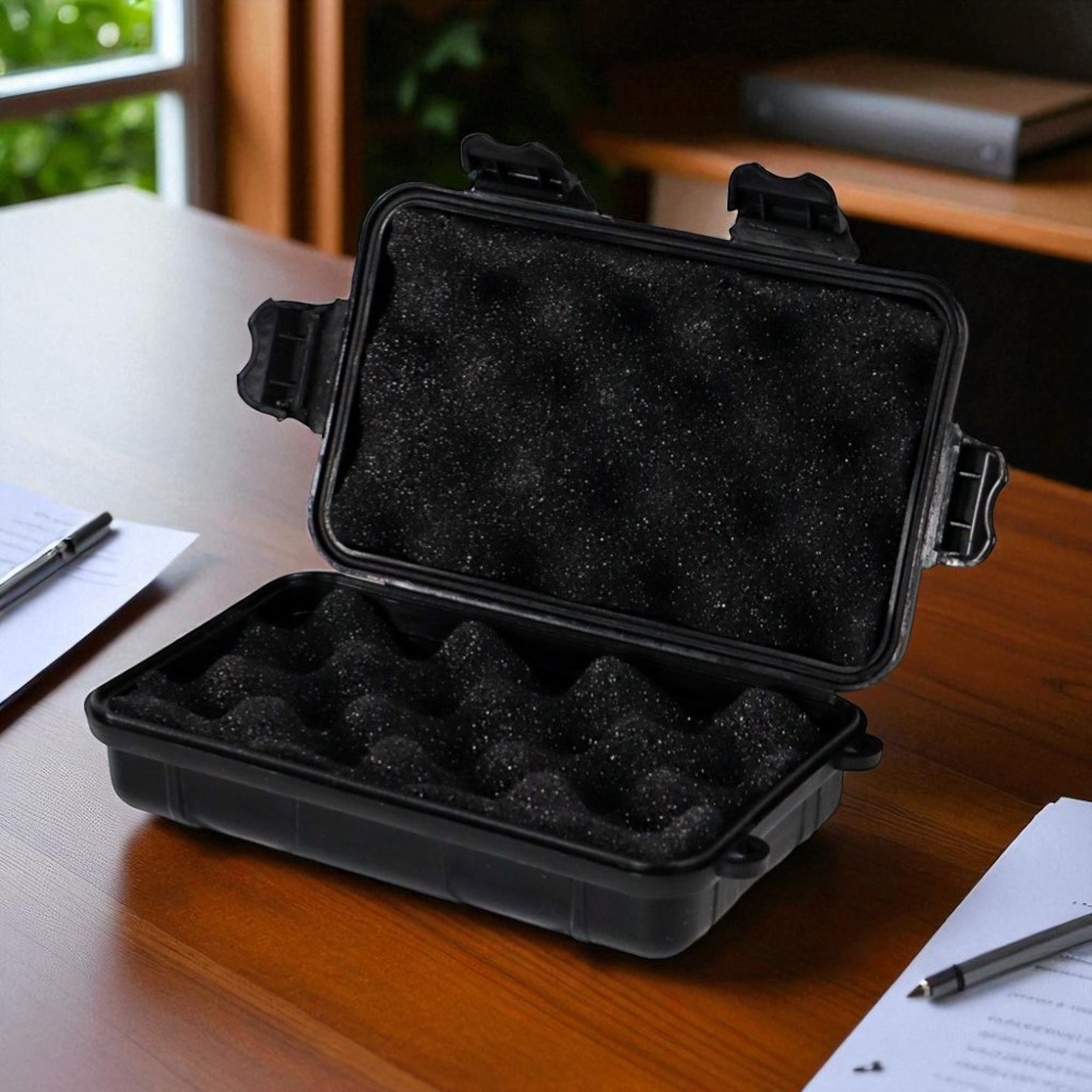 Tempat Senter Kotak Box Penyimpanan Senter Lampu Baterai Anti Banturan