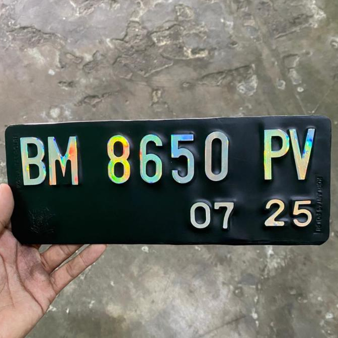 Plat CustomJajanan Awet Nama Nomor Motor / Plat Nomor Motor Nama Timbul