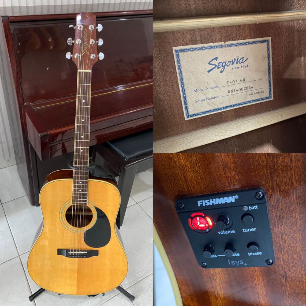 Gitar Akustik Elektrik Seken Segovia D07GN Fishman Original Murah Suara Bagus Live Recording