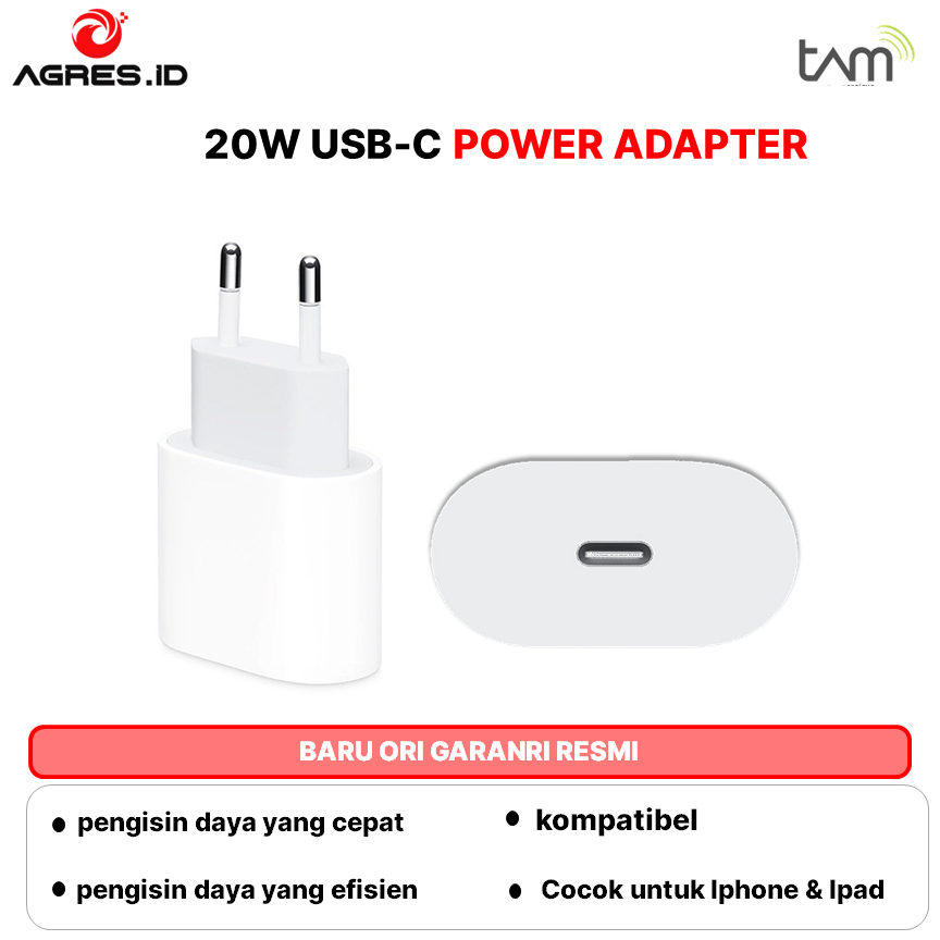 20W USB-C Power Adapter For iPhone