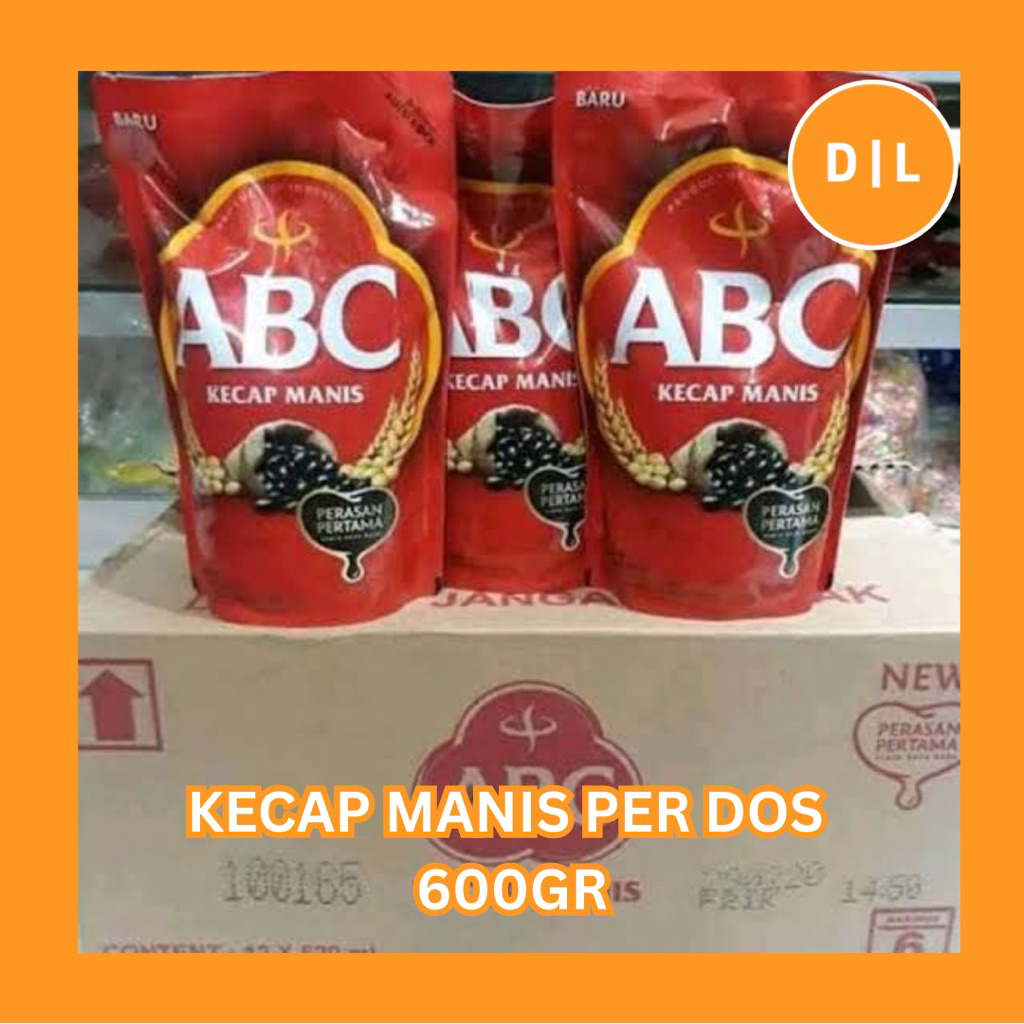 

KECAP ABC REFILL KARTONAN 600gr / DOS Pouch Refil 600 gr ISI 12pcs