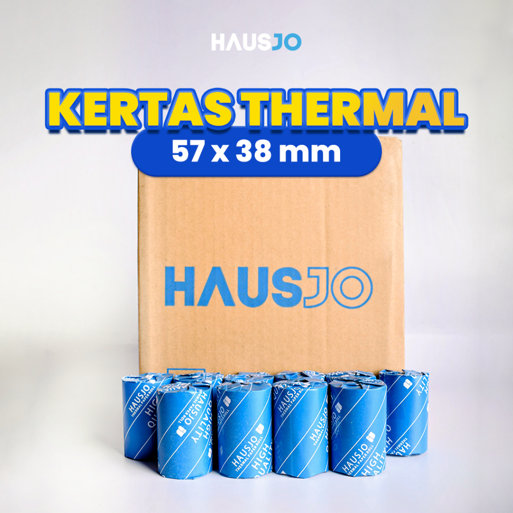 

Kertas Thermal EDC Hausjo 57x38 Coreless isi 10 Roll