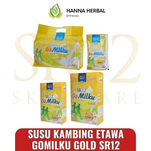 

Hanna herbal official - Gomilku Gold SR12 40 Sachet, Susu Etawa Susu Lansia Menjaga Kesehatan Tulang