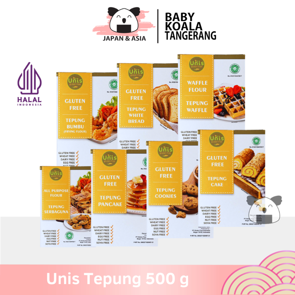 

UNIS Tepung Gluten Free 500g | Tepung Unis Sorgum | All Variant -BKT