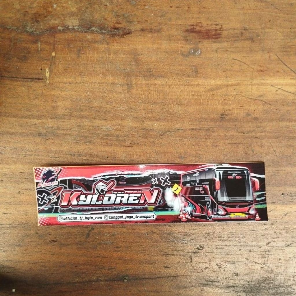 

Stiker bus KYLOREN Tunggal jaya unit terbaru