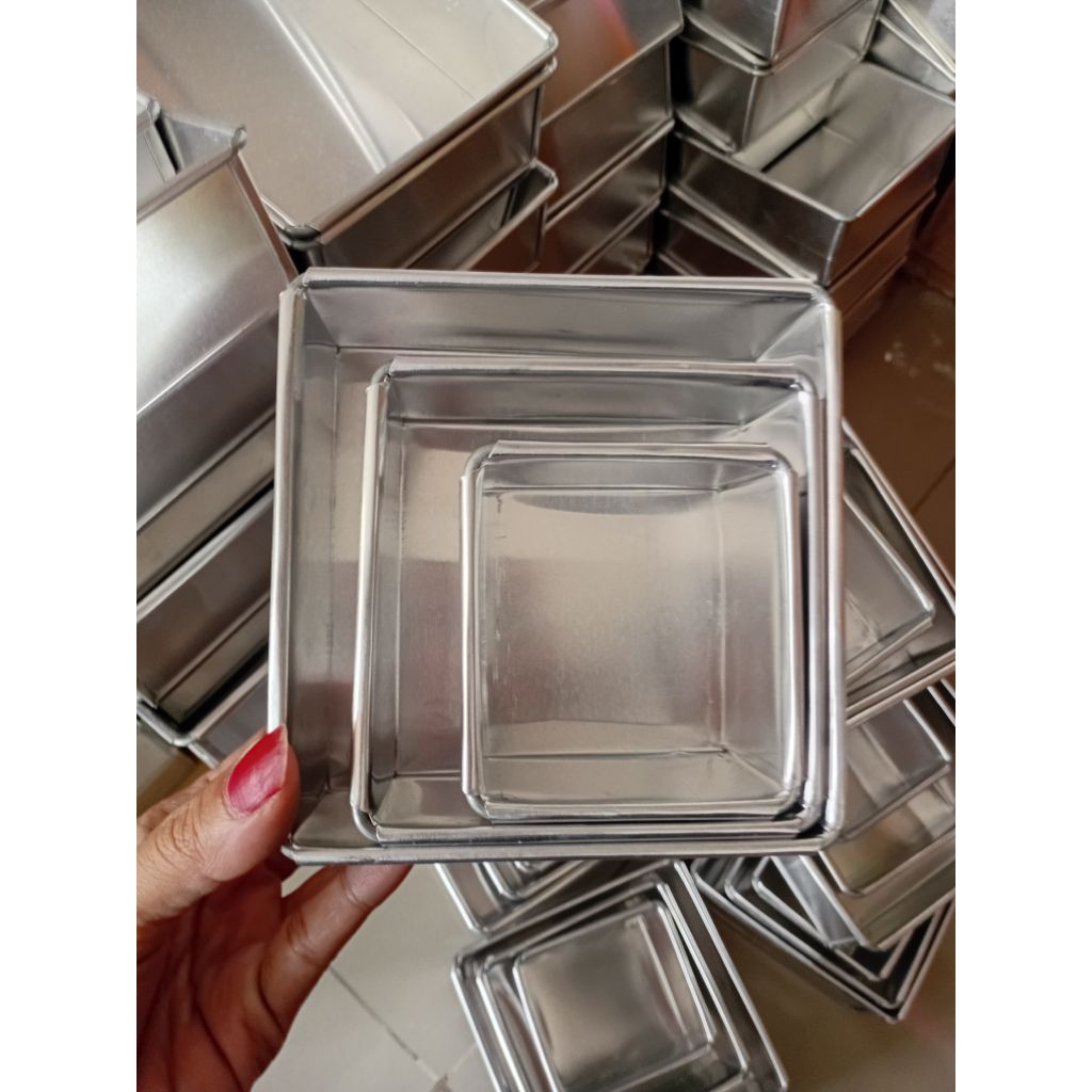 loyang kotak mini 1set3/ loyang brownies mini/loyang kotak