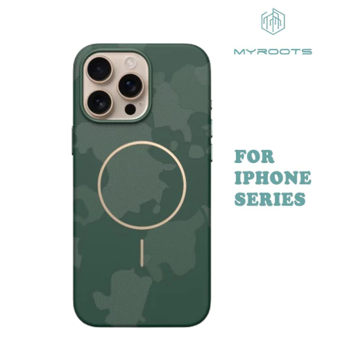 Leather Golden Ring Inside Case For Iphone 16 15 14 Pro Max 13 Series Casing Magsafe Microfiber - Io