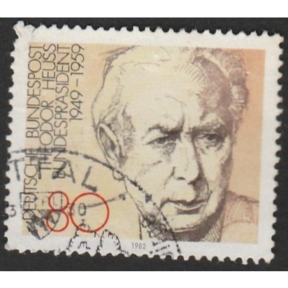 

A 11867 SATU BUAH PRANGKO JERMAN TEMA PRESIDEN THEODOR HEUSS DENGAN KONDISI SUDAH ADA CAP