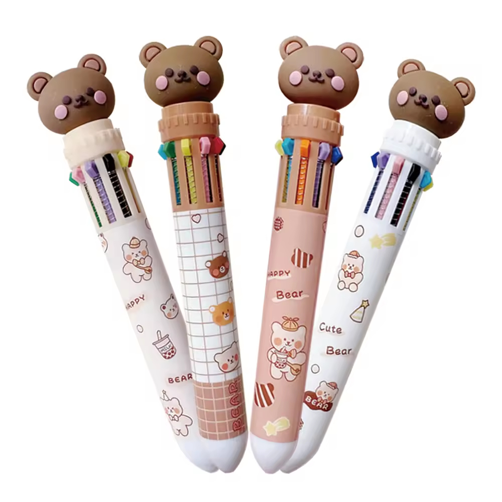 

[cod bisa] pulpen 10 warna karakter pena karakter lucu & imut