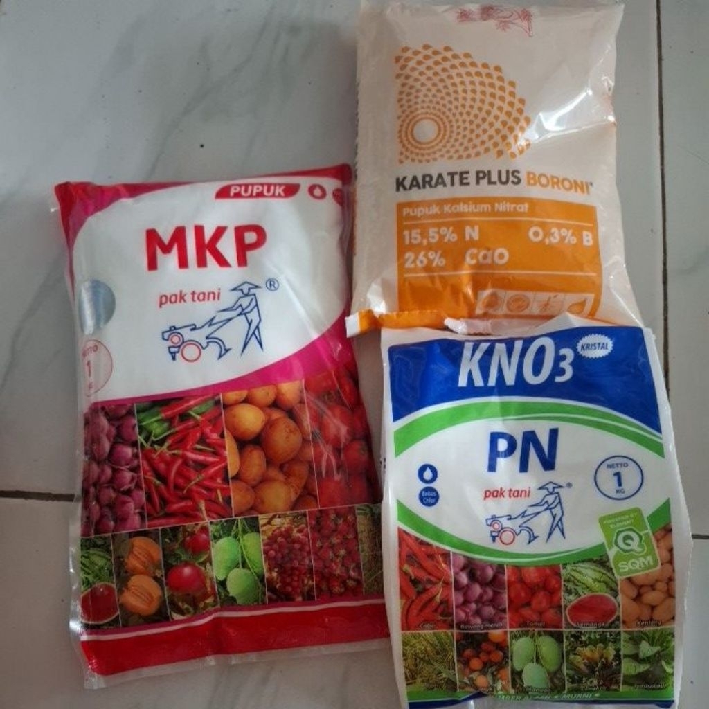 mkp + kno3 + boroni / pupuk pembuahan komplit 3kg