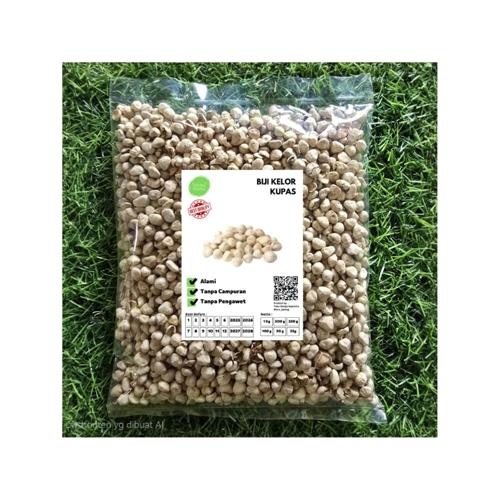 

Biji Kelor Kupas 500gram Kernel Moringa
