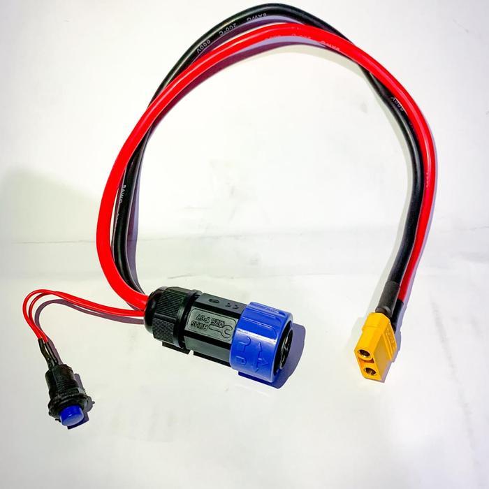 Soket M23 Baterai Gesits to XT90 AWG8 Silicone