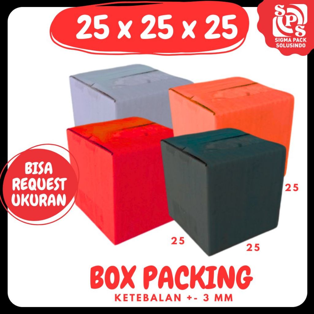

Box 25x25x25 A1 / Kardus 25x25x25 A1 Packing Karton / Dus 25x25x25 A1 Kotak Botol Kemasan Zigma Shop