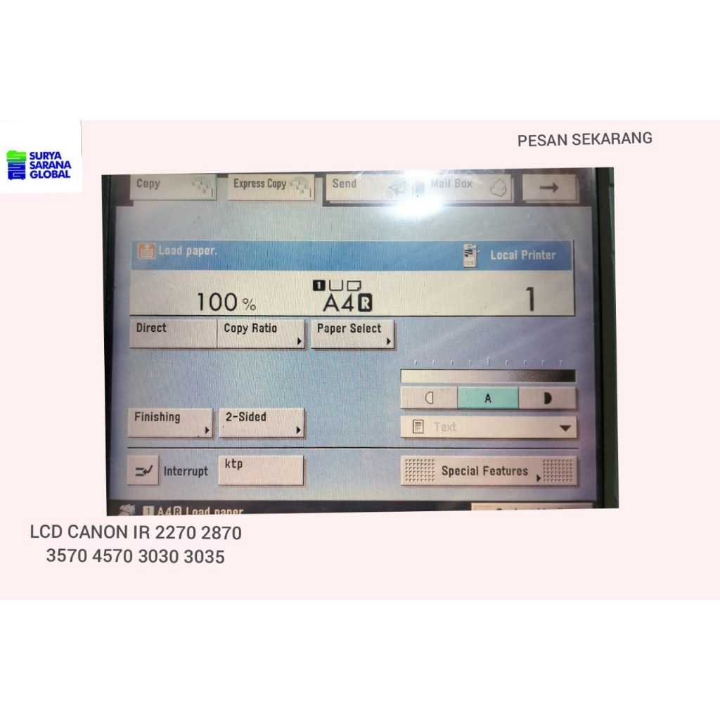 LCD Fotocopy Ir 6570 / LCD IR 6570