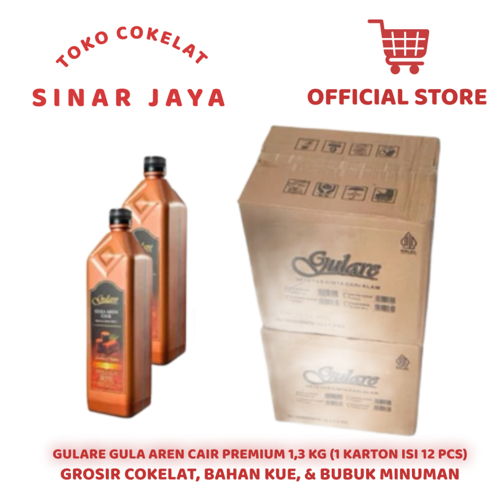 

Gulare Gula Merah Cair / Brown Sugar Syrup Premium 1,3Kg (isi 12) - Karton (Gulare Merah 1 Karton)
