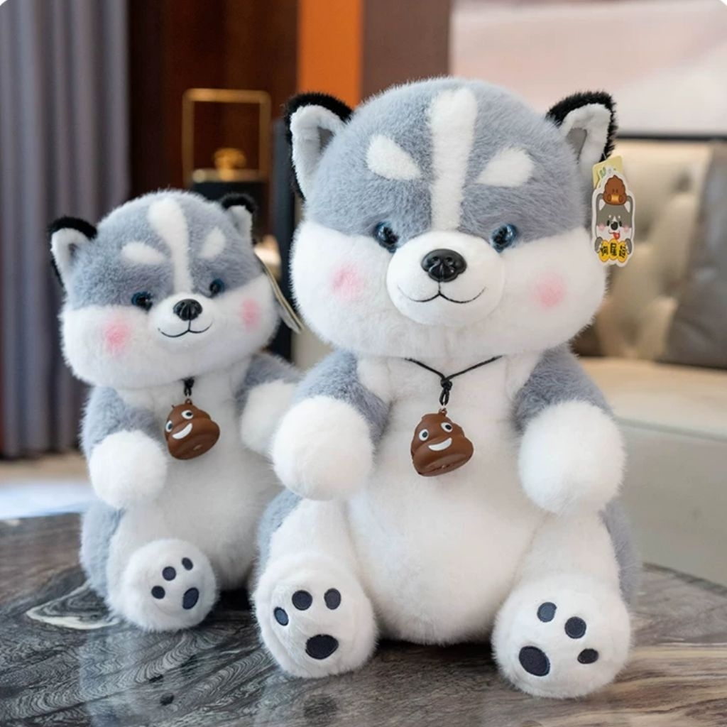 Boneka Dog Husky Boneka Hewan Anjing Husky