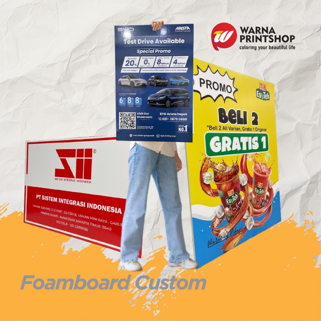 

CETAK FOAMBOARD DESIGN CUSTOM TEBAL DEKORASI PROMO EVENT BRANDING
