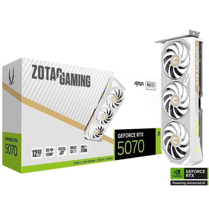 ZOTAC GAMING GEFORCE RTX 5070 AMP / RTX5070 WHITE EDITION 12GB GDDR7