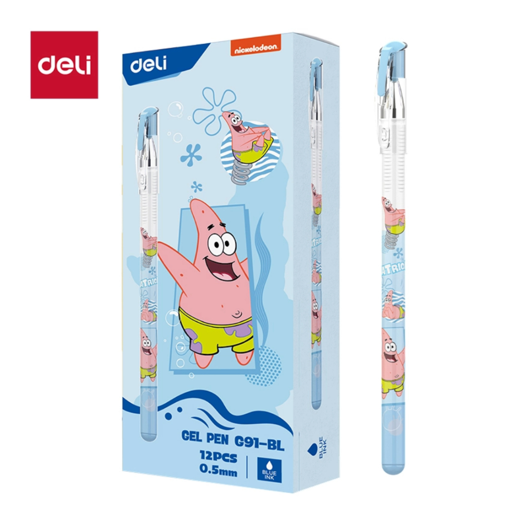 

DELI G93-BL ERASABLE GEL PEN SPONGEBOB BLUE