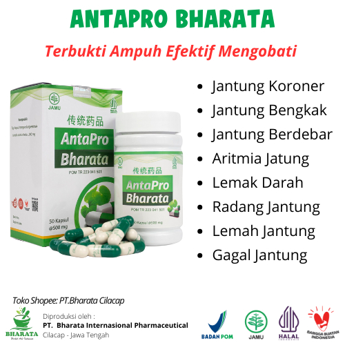 Obat Penyakit Jantung Obat Jantung Koroner Obat Jantung Bengkak ANTARPO BHARATA ORIGINAL