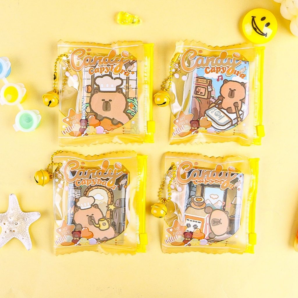 (PF018) Capybara Keychain Mini Book / Small Notes/ Buku Note kecil / Buku gantungan kunci unik / Min